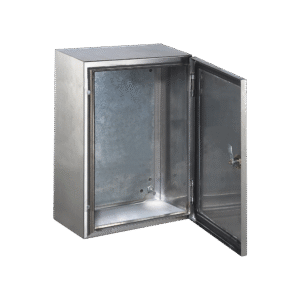 Gabinete de Acero Inoxidable IP66 Uso en Intemperie (400 x 600 x 250 mm) con Placa Interna Galvanizada.