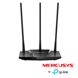 Tp-Link mw330hp RUTEADOR INALAMBRICO MW330HP MERCUSYS / 1 PUERTO WAN 10/100 MBPS / 3 PUERTOS LAN 10/100 MBPS / FRECUENCIA DE 2.4GHZ B/G/N / 3 ANTENAS FIJAS DE 7DBI / VELOCIDAD INALAMBRICA DE 300 MBPS / FUENTE DE ALIMENTACION DE 9V - 0.6A.