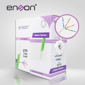 Enson 12251w100 Cable Utp Cat5E Enson 12251W100 Serie Eco Cal 24Awg Cca Bobina 100Mts Pvc Color Blanco Uso Interior