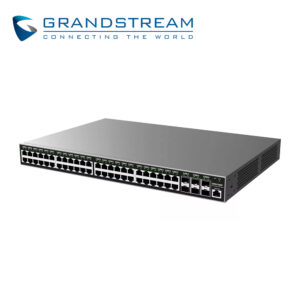 Grandstream gwn7806p SWITCH ADMINISTRABLE POE+ GRANDSTREAM GWN7806P / 48 PUERTOS 10/100/1000MBPS / 48 PUERTOS POE+ AF/AT / 6 PUERTOS SFP+ 10GIGABIT / 1 PUERTO DE CONSOLA / QOS / ARP / FILTRADO MAC / VLAN / MODO STACKING HASTA 16 / ADMINISTRACION GWN CLOUD