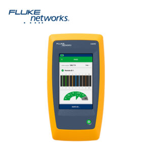 TESTER DE CABLES Y DE RED LINKIQ FLUKE NETWORKS LIQ-100 PERMITE ENCONTRAR LA VELOCIDAD MÁXIMA DE CABLEADO HASTA 10 GBPS COMPROBACIÓN DE CARGA POE IDENTIFICA LA INFORMACIÓN DEL SWITCH MIDE LONGITUDES HASTA 305 METROS PANTALLA TÁCTIL DESCARGA REPORTES PDF