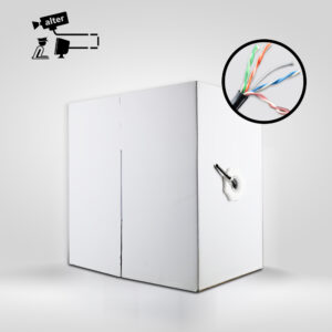 Alter maxicable Cable Utp Cat5E Maxicable Negro Recubrimiento De Cobre Cca 305 Mts Para Aplicaciones De Cctv Y Redes Domesticas Cubierta Pvc