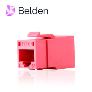 Belden rv6mjkutr-s1 Conector Modular Jack Rj45 Cat6 Revconnect Belden Rv6Mjkutr-S1 Estilo Keyconnect Rojo Claro Compatible Con Faceplate Ax102660Ax102655Ax102249 Esquema De Cableado T568A/B Herramienta Compatible Rvutt01 Uso Interior Calibre Del Conductor 23-24 Awg