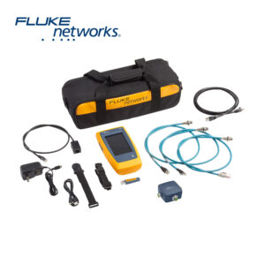 TESTER DE CABLES Y DE RED LINKIQ FLUKE NETWORKS LIQ-100-IE CON ADAPTADOR MULTICONECTOR CON CORREA MAGNÉTICA IDENTIFICACIÓN REMOTA RJ45 NO. 1 INCLUYE PATCH CORD RJ45/M12X PATCH CORD RJ45/M12D PATCH CORD RJ45/M8D ADAPTADOR MODULAR RJ45/11