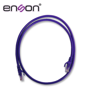 Enson p6009p Patchcord Utp Enson P6009P Cat6 90Cm Morado Serie Epro 100-Ii 100 Por Ciento Cobre Para Mejor Identificacion De Soluciones En Racks Y Gabinetes