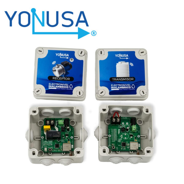 ELECTRONIVEL INALÁMBRICO / TRASMISIÓN DE HASTA 1KM / YONUSA ?B09HT1652H / ALIMENTACIÓN IN 127-220 VCA OUT 12 VCD / FRECUENCIA 915 MHZ / POTENCIA DE TRANSMISIÓN 20 DBM / IDEAL PARA BOMBAS DE HASTA 1HP