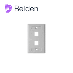 Belden ax102655 Placa De Pared (Faceplate) Belden Ax102655 / Interior / Blanco / 2 Puertos / Pieza