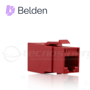 Belden rv6mjkurd-s1 Conector Modular Jack Cat6+ Rj45 Belden Rv6Mjkurd-S1 / Revconnect / Interior / Rojo / Pieza
