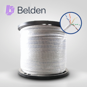 Belden 10gxw12 0091000 Cable Utp Cat6A Belden 10Gxw12 0091000 / Interior / Blanco / 500Mhz / 4 Pares / 23 Awg / Forro Pvc / Cmr / Certificable / Bobina / 1000 Pies 305 Metros