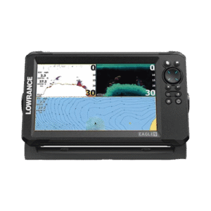 Eagle-9 ecosonda en pantalla horizontal IPS de 9 pulgadas, incluye transductor skimmer 50/200 kHz