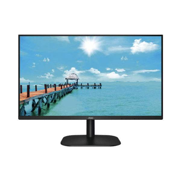 Monitor LED de 27 VESA, Resolución 1920 x 1080 Pixeles,  Entradas de Video VGA / HDMI. Panel IPS LCD  Backlight LED. Ultra Delgado