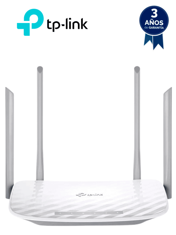 TP-LINK Archer C20 - Ruteador WiFi AC de 733Mbps con 1 puerto WAN RJ45 Fast Ethernet, 4 puertos LAN RJ45 Fast Ethernet y 4 antenas fijas. #TP
