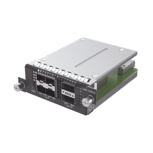 RG-CS85 series switch  expansion cardsï¼?4 x 10G BASE-X SFP+Ports, 2 x 100G BASE-X QSFP28 ports