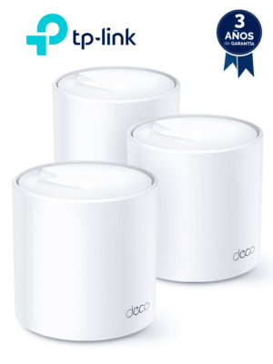 TP-LINK DECO X20 (3-Pack) - Sistema Wi-Fi 6 Mesh AX1800 , velocidad de hasta 1,800 Mbps, 1,201 Mbps en 5 GHz y 574 Mbps en 2.4 GHz , OFDMA y MU-MIMO , Red unificada , TP-Link HomeCare.