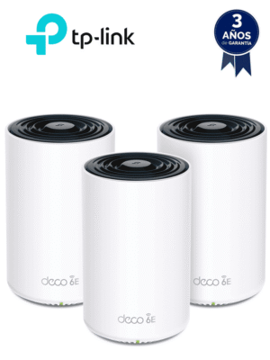 Deco E4 (3-pack) Sistema Wi-Fi Mesh AC1200 (2 Pack) SPEED: 300 Mbps at 2.4 GHz + 867 Mbps at 5 GHz , SEPC: 2× Internal Antennas, 2× 10/100 Mbps Ports (WAN/LAN auto-sensing) (100 Dispositivos)