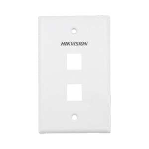 Placa de Pared (Face Plate) / 2 Puertos / Color Blanco / Caja con 20 Piezas / ABS