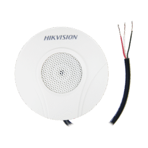 Micrófono Omnidireccional (360°) / Uso en Interior / Preamplificado para CCTV / Cancelación de Ruido Ambiental