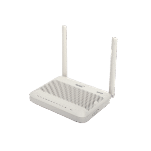 ONU GPON WiFi 6, 2.4/5 GHz, 4 puertos Gigabit + 1 POTS + 2 USB, conector SC/UPC