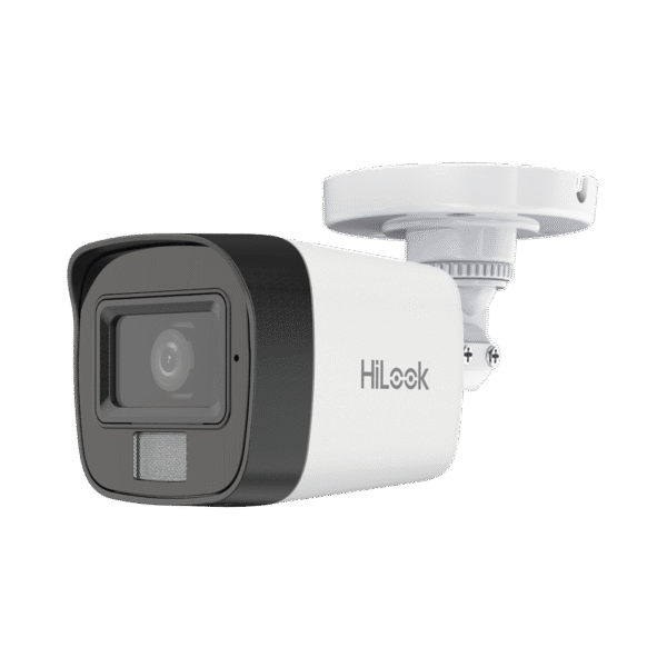 [Dual Light] Bala IP 4 Megapixel / Lente 2.8 mm / Ángulo de visión 104° / 20 mts IR + 15 mts Luz Blanca / Micrófono Integrado / ACUSENSE Lite / Exterior IP67 / H.265+ / PoE / ONVIF / dWDR