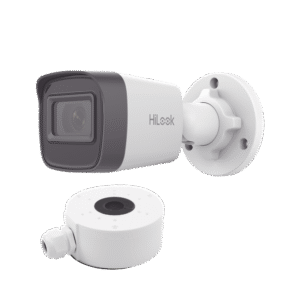 HiLook Series / Bala IP 4 Megapixel / 30 mts IR / Exterior IP67 / PoE / dWDR / Lente 2.8 mm + Caja de conexión DS-1280ZJ-XS