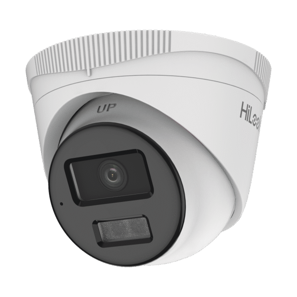[Dual Light] Turret IP 4 Megapixel  / Lente 2.8 mm / 20 mts IR + 20 mts Luz Blanca / Micrófono Integrado / ACUSENSE Lite / Exterior IP67 / PoE / dWDR / H.265+ / ONVIF