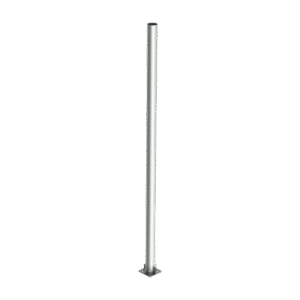 Poste de Acero Galvanizado para Videovigilancia, 1.5 m de altura.