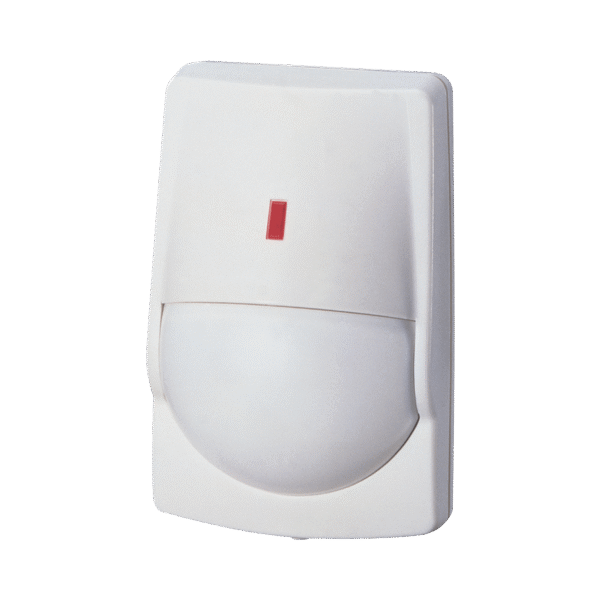 Sensor de Movimiento PIR / Uso en Interior/ Inmunidad a Mascotas / 40 X 40 Cobertura / Compatible con cualquier panel de alarma / Alambrico