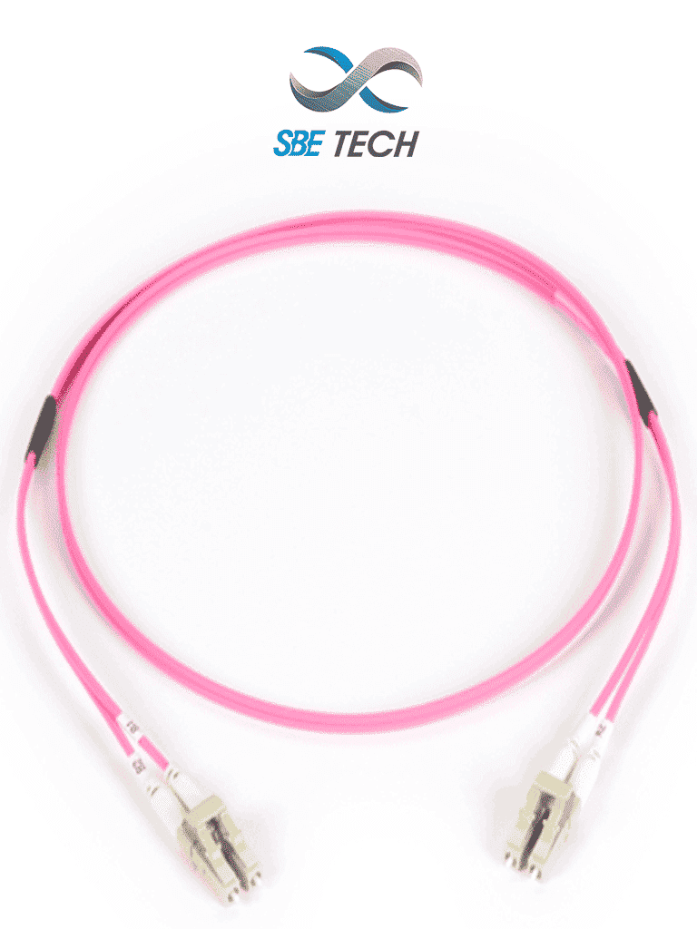 SBETECH SBE-JUMLC-LC-1M50 - Jumper LC-LC, MM 50/125µm OM4, dúplex, 2mm, 1 metro, con conectores UPC
