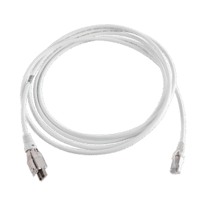 Patch Cord TERA Cat6A 1/10G Ethernet, de 4 pares y conector modular, LS0H, Color Marfil, 2m