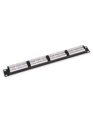 SAXXON P19748N5 - Patch Panel 48 puertos / CAT 5E / 19 Pulgadas / Montaje en rack / 2U
