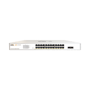 Switch Administrable PoE / 24 puertos PoE af/at Gigabit / 2 x SFP Gigabit / Administración Cloud Gratuita / Presupuesto 370 W