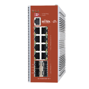 Switch L2+ PoE Industrial / Administración Cloud-Web-CLI / 8 Puertos PoE af/at/bt 100/1000 Mbps / 2 Puertos SFP Gigabit / Presupuesto PoE 460 W / Protocolo ERSP (redundancia enlaces)