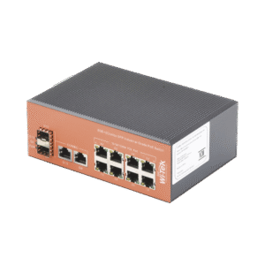 Switch Industrial PoE+ no administrable de 8 Puertos 10/100/1000Mbps + 2 SFP Combo, 150 W