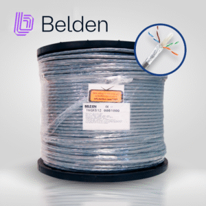 CABLE UTP CAT6A BELDEN 10GXS12 0081000 / INTERIOR / GRIS / 625MHZ / 4 PARES / 23 AWG / FORRO PVC / CMR / BOBINA / 1000 PIES 305 METROS
