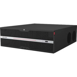 [Doble Poder de Decodificación] NVR 32 Megapixel (8K) / 128 Canales IP / AcuSense / ANPR / Conteo de Personas / 16 Bahías de Disco Duro / 2 Tarjetas de Red / Soporta RAID con Hot Swap / 2 HDMI en 8K / POS / Alarmas I/O  / Smart Search