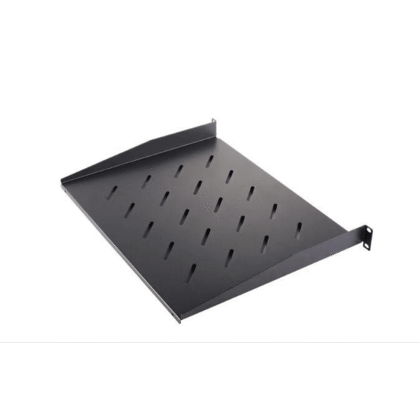 Charola para Soportar Equipos en Rack de 19 / Profundidad de 30 CM / Color Negro / 1 U Rack