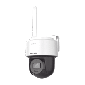 Domo PT IP 4 Megapixel / Lente 4 mm  / Dual Light (30 mts IR + 30 mts Luz Blanca) / ACUSENSE / Autoseguimiento en Humanos / IP66 / Micrófono y Bocina Integrado (Audio de Dos Vías) / Micro SD / Incluye Montaje de Pared o Techo