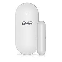 Contacto Magnetico Sensor Para Puerta Y Ventana Inalambrico De Doble Disparo Frecuencia 433Mhz Para Alarma Marca Ghia
