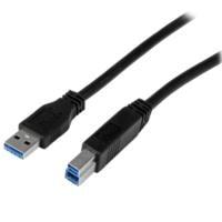 Cable Certificado 2M Usb 3.0 Super Speed Ss Usb B Macho A Usb A Macho Adaptador Para Escner Impresora - Negro - Startech.Com Mod. Usb3Cab2M