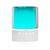 Bocina Acteck Glee Pure Ap50 / Inalambrica / Bluetooth - Conexion Tws  3.5 Mm / Sonido Estereo / 10 W / Iluminacion Led / Subwoofer / Blanco / Ac-936415