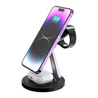 Cargador Acteck Energon S-Mate Ci740 / Inalambrico Qi / 15 W / 3 Dispositivos / Compatible Con Apple / Ac-937139