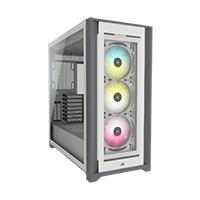 Gabinete Corsair Icue 5000T/Blanco/Semi- Torre/Atx /Cristal Templado/Rgb /Gamer (Cc-9011231-Ww)