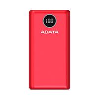 Bateria De Respaldo Adata Power Bank P20000Qcd 20000Mah/2 Usb A/ 1 Usb C/Indicador De Carga Digital Color Rojo(Ap20000Qcd-Dgt-Crd)