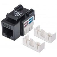 Jack,Intellinet,210720, Cat 6  De Impacto (Keystone) Negro
