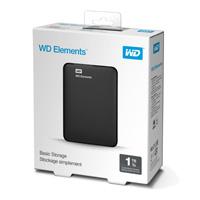 Disco Duro Externo Wd Elements 1Tb 2.5 Portatil Usb3.0 Negro Windows Wdbuzg0010Bbk-Wesn