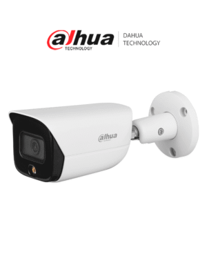 DAHUA DH-IPC- HFW3449E-AS-LED - Cmara IP 4MP/ Fullcolor/ 2.8mm/ WizSense/ SMD Plus/ Deteccin de humanos y vehculos/ Led Luz calida 30m/ Ranura MicroSD/ E&S de alarma/ IP67/ PoE