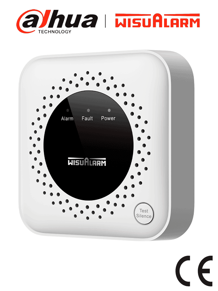 DAHUA WISUALARM DHI-HY-GB40A -Detector de gas propano (C?H?) autónomo, sensor de gas catalítico, salida de relevador, salida de válvula, detección de temperatura ambiente, alarma de 70 dB, LED indicadores, certificación CE, #LoNuevo #Wisualarm #WR