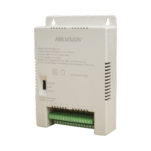 Fuente de Poder Regulada 12 Vcc / 13.5 Vcc / 15 Vcc para 16 Cámaras / 1 Amp por Salida / Voltaje de Entrada 185 - 240 VCA / Soporta 4K / Modo para Largas Distancias