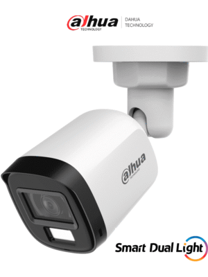 DAHUA DH-HAC-B1A51N-U-IL-A - Cmara Bullet de 5 Megapixeles/ Lente 2.8 mm Apertura Hasta 106¡/ Iluminacin Dual Inteligente/ Iluminacin Hasta 30Mts con IR + 20Mts Luz Calida/ Micrfono Incorporado/ Plastico/ Para Exterior IP67/ #LoNuevo