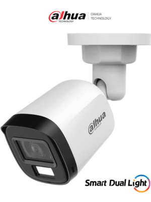 DAHUA DH-HAC-B2A21N-U-IL-A- Cmara Bullet de 2 Megapxeles/ Lente de 2.8 mm Apertura de Hasta 100¡/ Micrfono Integrado/ Iluminador Dual Inteligente de Hasta 30Mts de IR y 20Mts Luz Calida/ Para Exterior IP67/ Metlica/ #LoNuevo